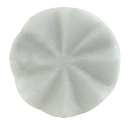 White Flower Shape Marble Cabinet knob